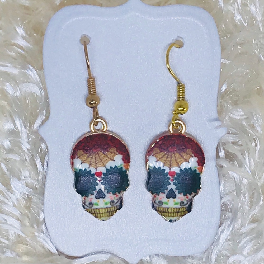 NWT {3 for $20} skeleton dangle earrings Halloween